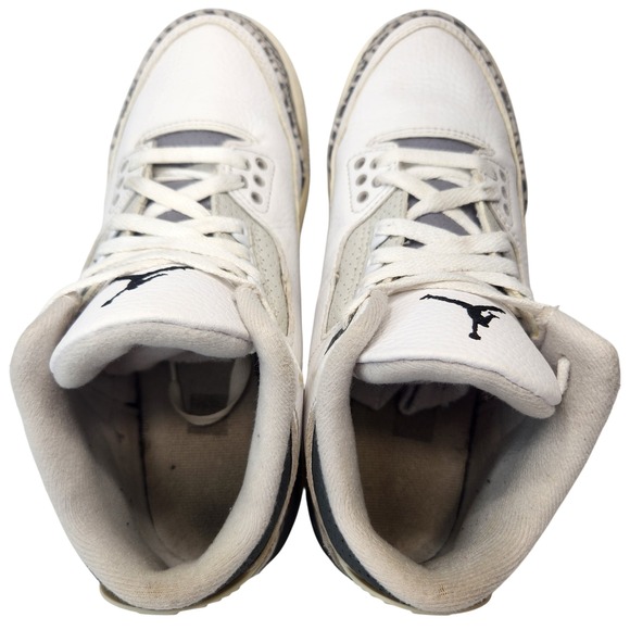 Nike Air Jordan 3 Retro GS Shoes Kids 6Y White Cement Hide N Sneak DX6665 100 - Picture 6 of 12